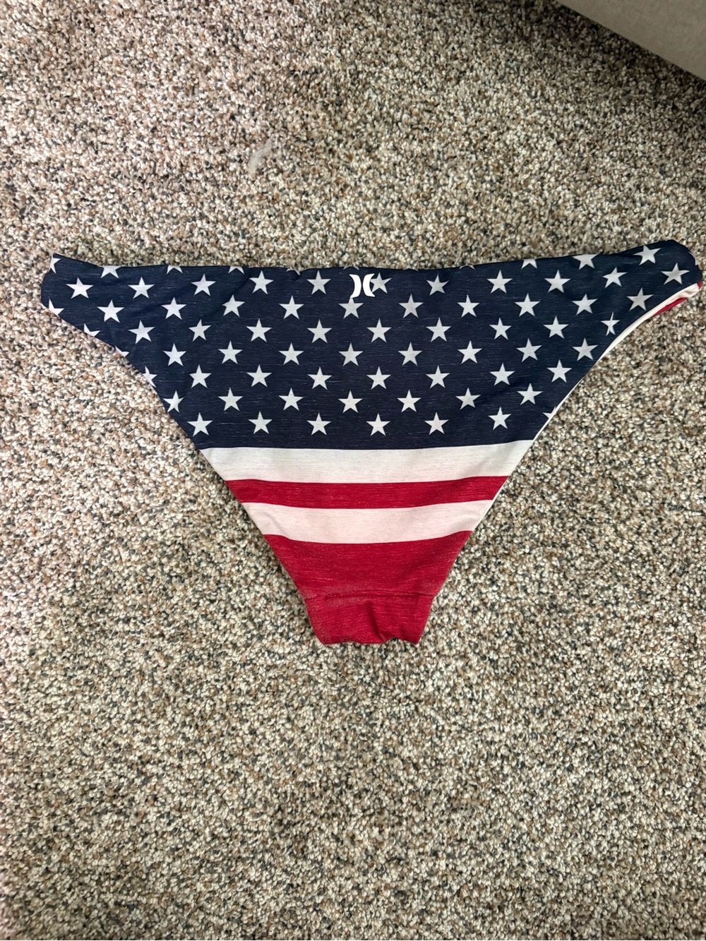 Hurley Star & Stripe Bikini Bottoms - Navy, White & Red